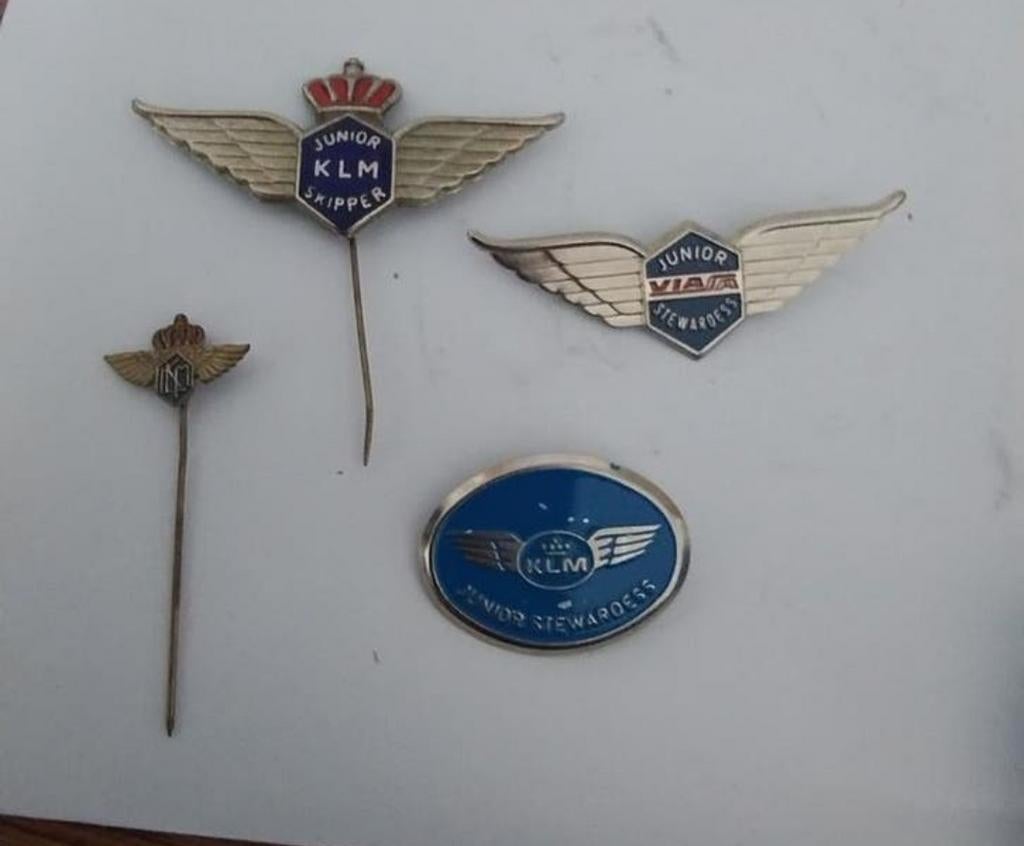 🔴 4 stuks KLM  spelden, Ophalen of Verzenden