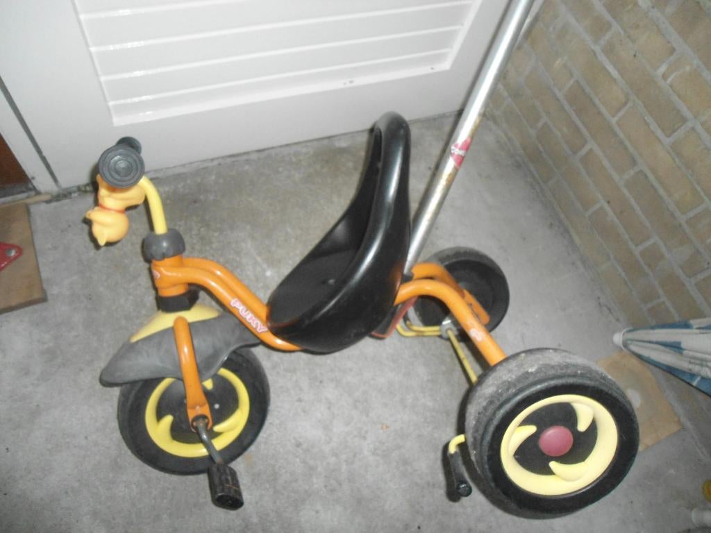 Driewieler met duwstang merk Puky, Ophalen, Gebruikt, Puky, Duwstang