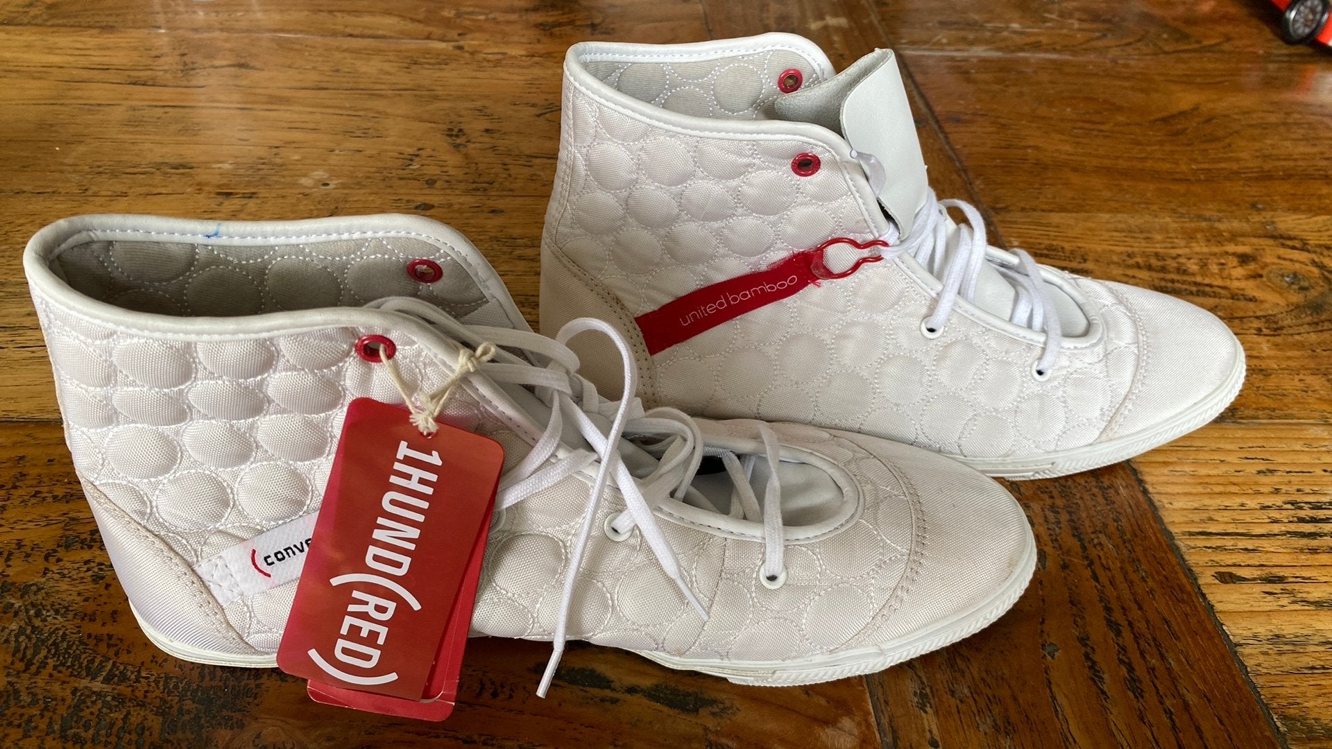 Converse red 1 Hund(red) bamboo chuck taylor, Wit, Nieuw, Ophalen of Verzenden, Sneakers of Gympen