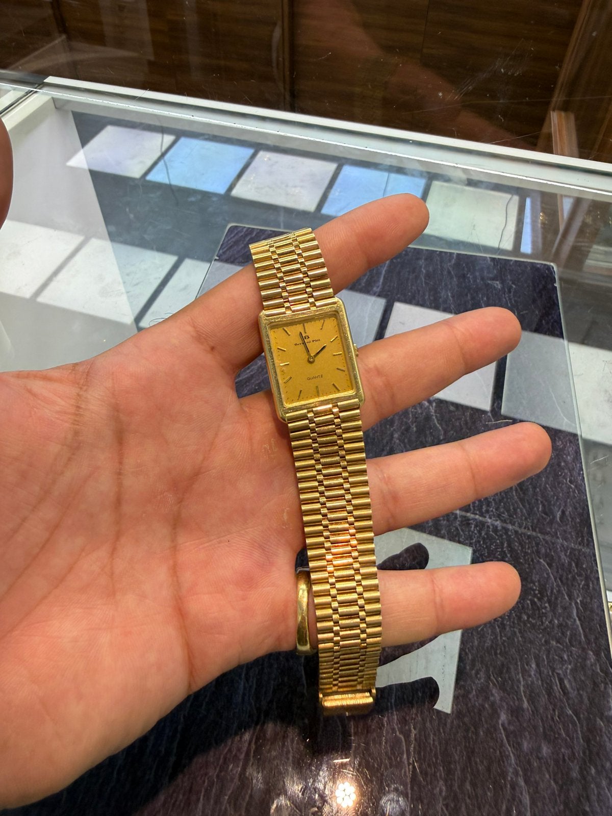 Foto 10 van 14k gouden massieve bernard & Piot horloge antiek 59 gram