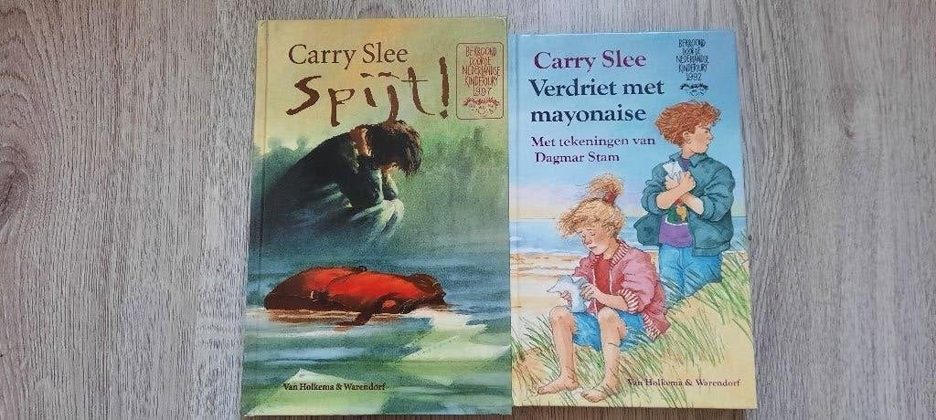 Spijt! en Verdriet met mayonaise van Carry Slee, Boeken, Ophalen of Verzenden, Gelezen, Carry Slee, Fictie algemeen