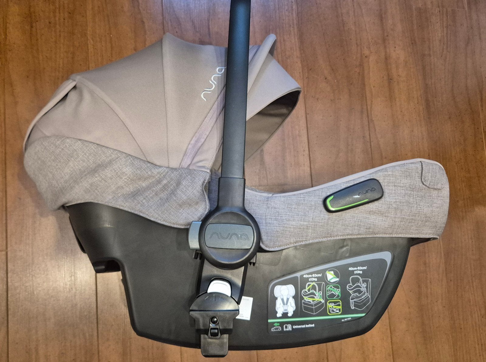 Nuna Pipa Next Autostoel - Zo goed als nieuw - Cedar, Overige merken, Ophalen of Verzenden, Zo goed als nieuw, Isofix
