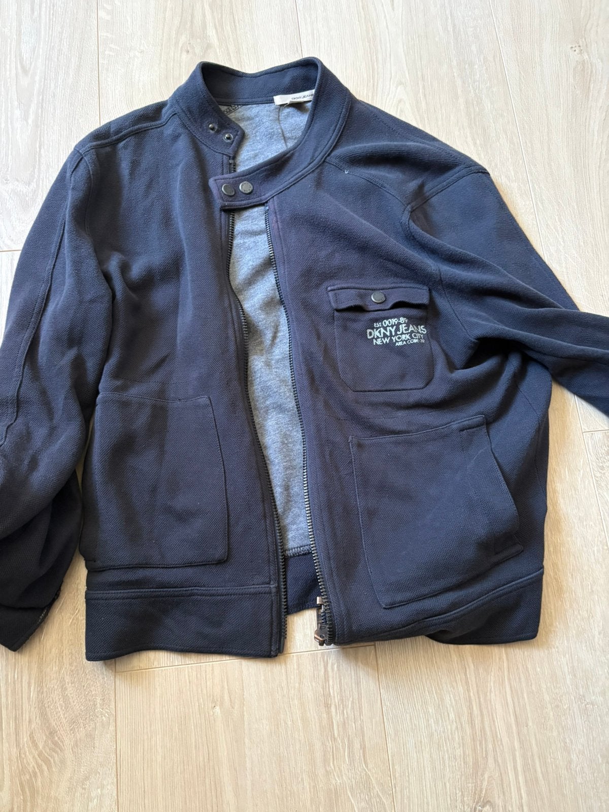 DKNY vest, jackje, Ophalen of Verzenden, Gedragen, Maat 48/50 (M), Blauw