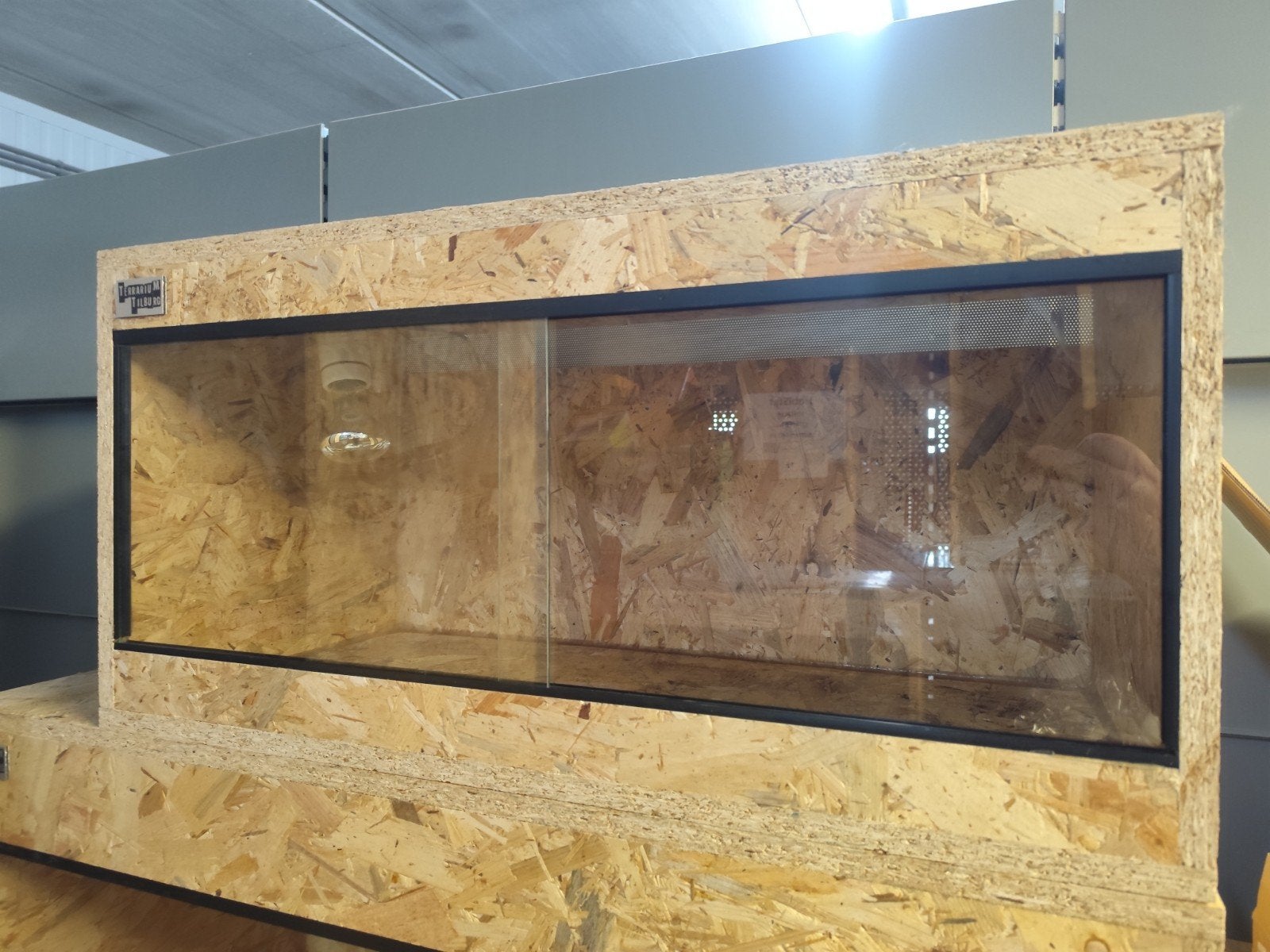 zgan osb3 terrarium 80/40/40 incl porseleinen fitting + lamp, Dieren en Toebehoren, Reptielen en Amfibieën | Toebehoren, Ophalen