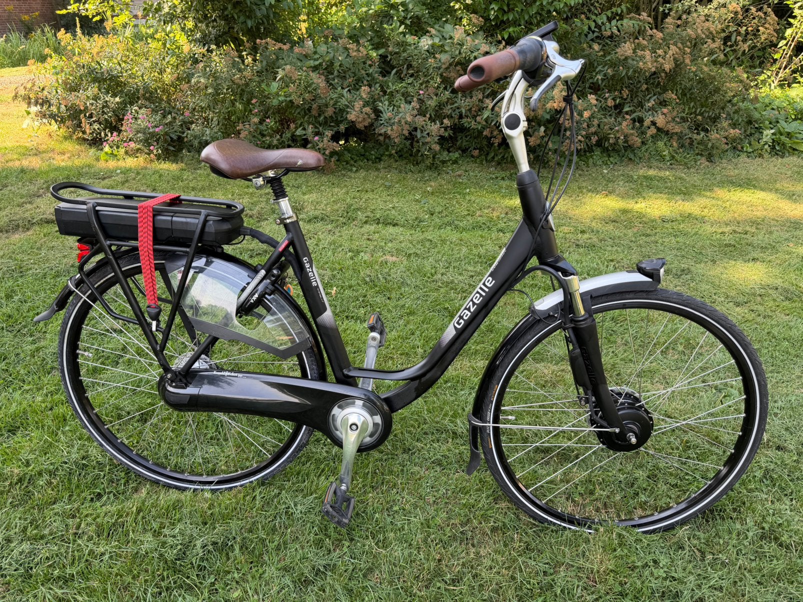 Gazelle orange C7 Panasonic elektrische damesfiets €590, Fietsen en Brommers, Ophalen of Verzenden, Zo goed als nieuw, Gazelle