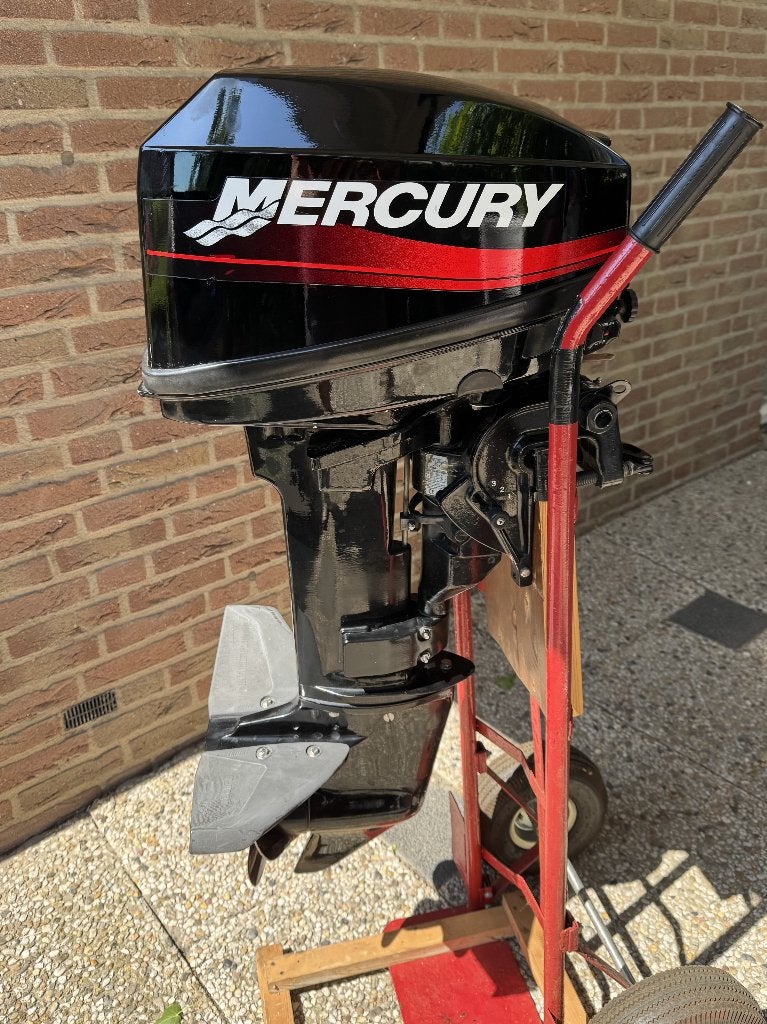 Mercury 15 pk 2 takt kortstaart buitenboordmotor, Watersport en Boten, Buiten- en Binnenboordmotoren, Ophalen, 10 tot 30 pk, Zo goed als nieuw