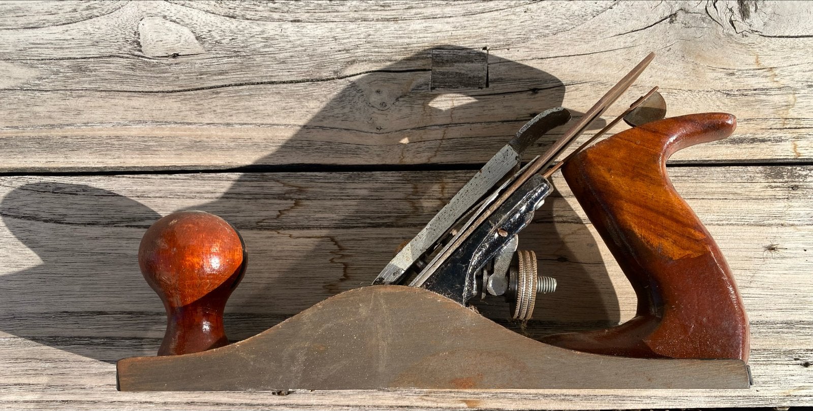 Vintage houten schaaf voor houtbewerking, Ophalen of Verzenden
