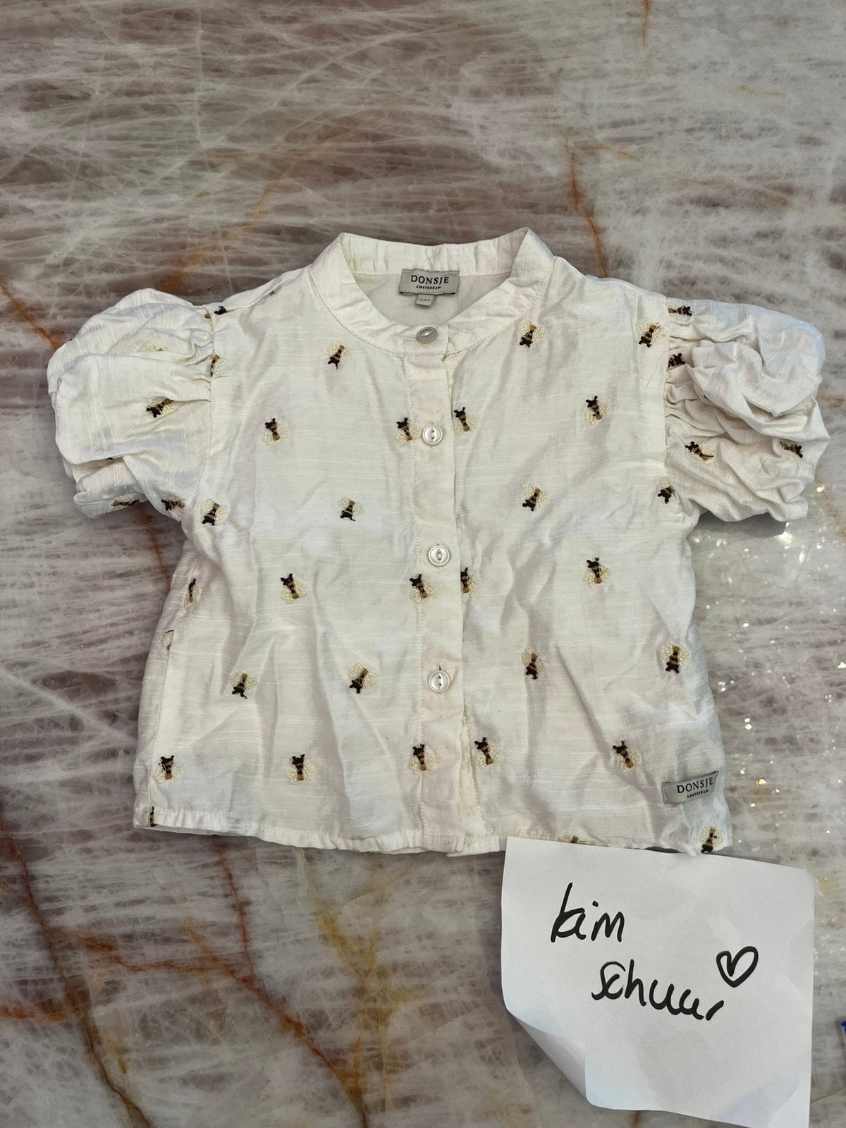 Mooie blouse Donsje 2-3 jaar, Kinderen en Baby's, Ophalen of Verzenden, Zo goed als nieuw, Meisje, Overhemdje of Bloesje