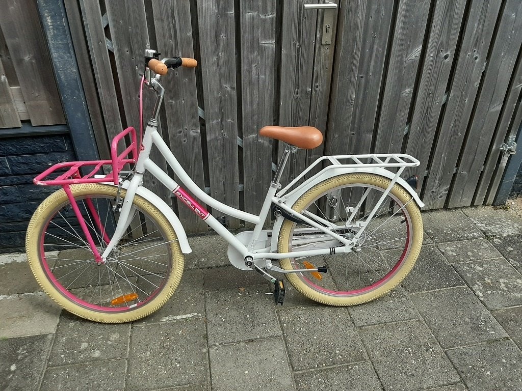 Volare Excellent, Roze meiden fiets, 24 inch,, Ophalen, 24 inch, Volare, Trommelrem