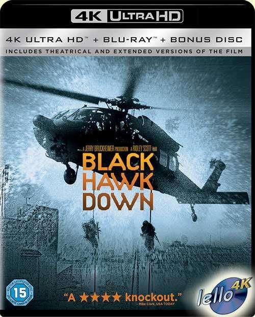 Blu-ray 4K: Black Hawk Down (2001 Josh Hartnett) 3discKC NLO, Ophalen of Verzenden, Nieuw in verpakking, 4K Ultra HD Blu-ray, Actie