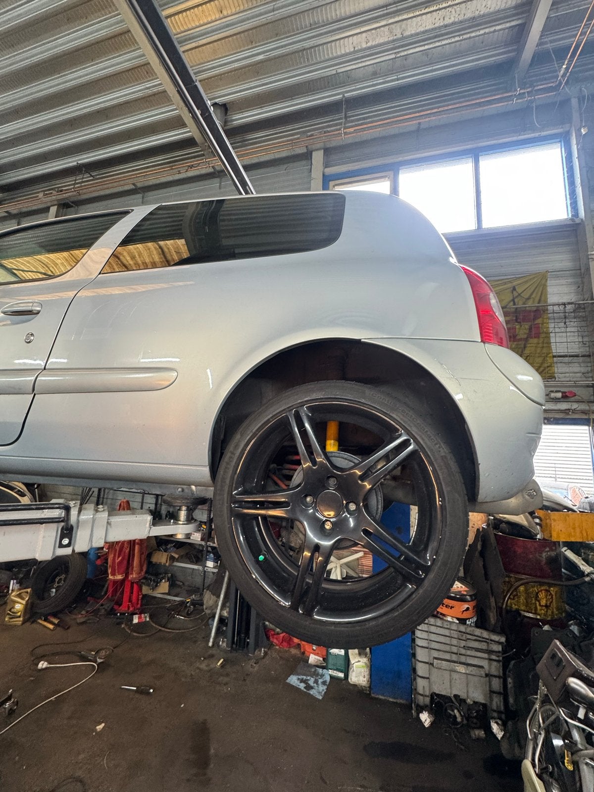 17 inch 4x100 Velgen met 205/40/17 banden, Auto diversen, Ophalen of Verzenden, Gebruikt