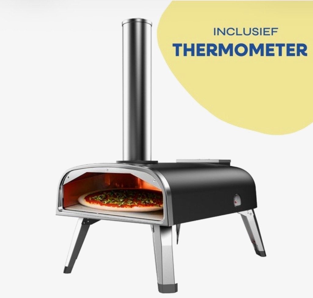 Houtgestookte Pizzaoven met Thermometer, Ophalen, Nieuw