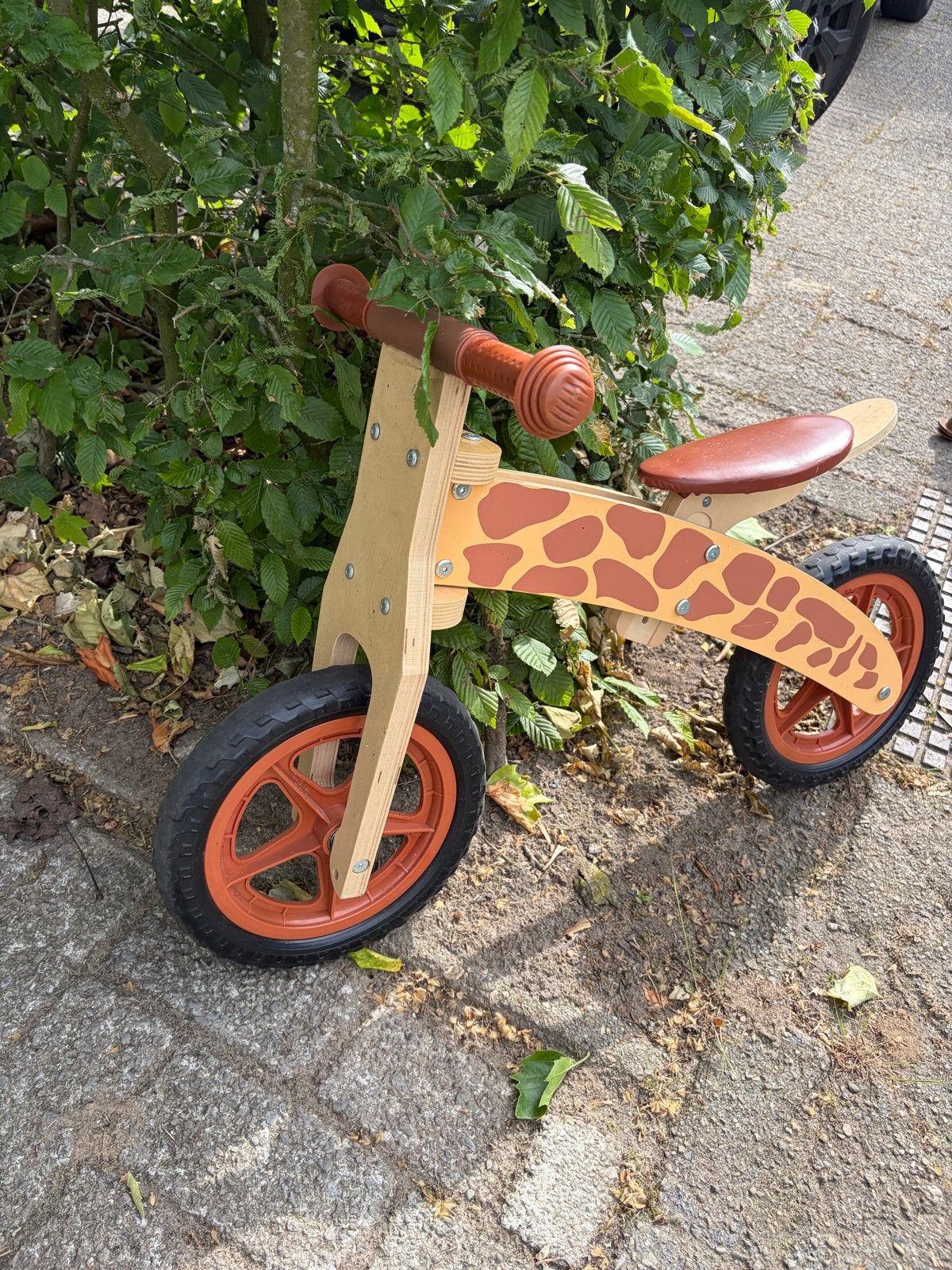 Houten Loopfiets Giraffe Design, Ophalen, Gebruikt, Loopfiets