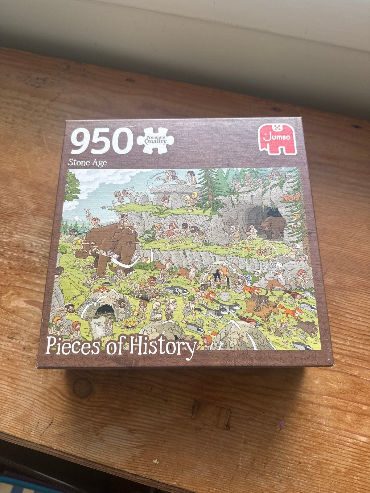 Jumbo Legpuzzel 950 Stukjes - Stone Age: Pieces of History, Ophalen of Verzenden, 500 t/m 1500 stukjes, Zo goed als nieuw, Legpuzzel