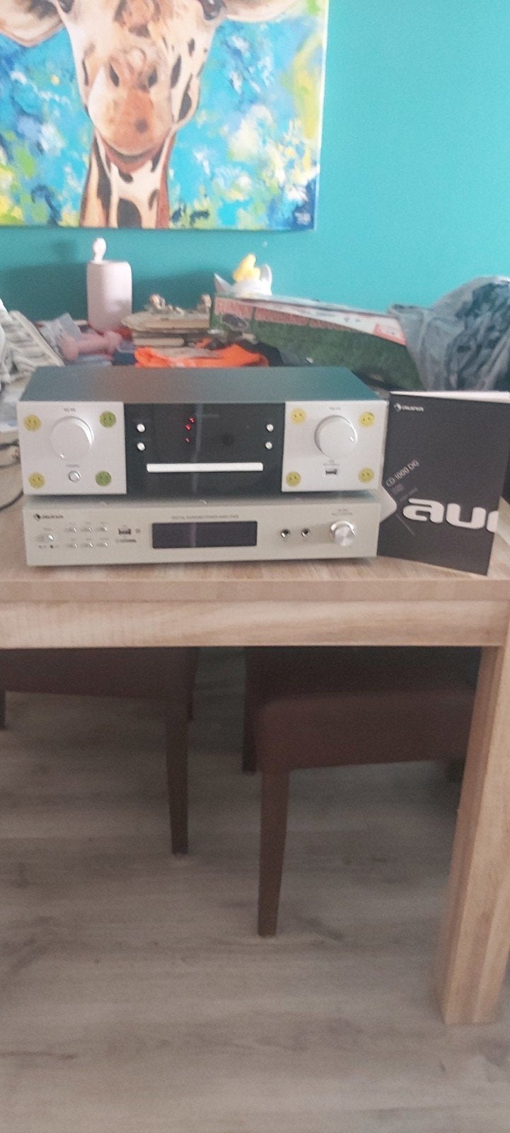 Auna CD-1000 DG CD-speler en versterker set, Ophalen of Verzenden, Zo goed als nieuw, Overige merken
