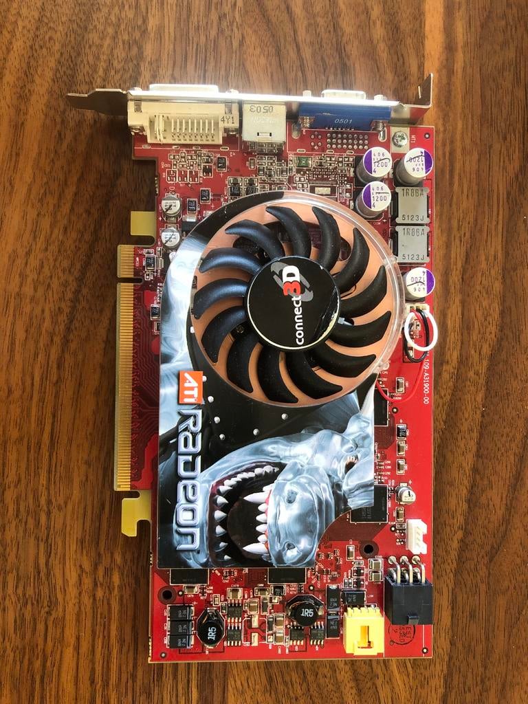 Vintage ATI Radeon X800 Videokaart, Computers en Software, Videokaarten, Gebruikt, AMD, Overige soorten, VGA