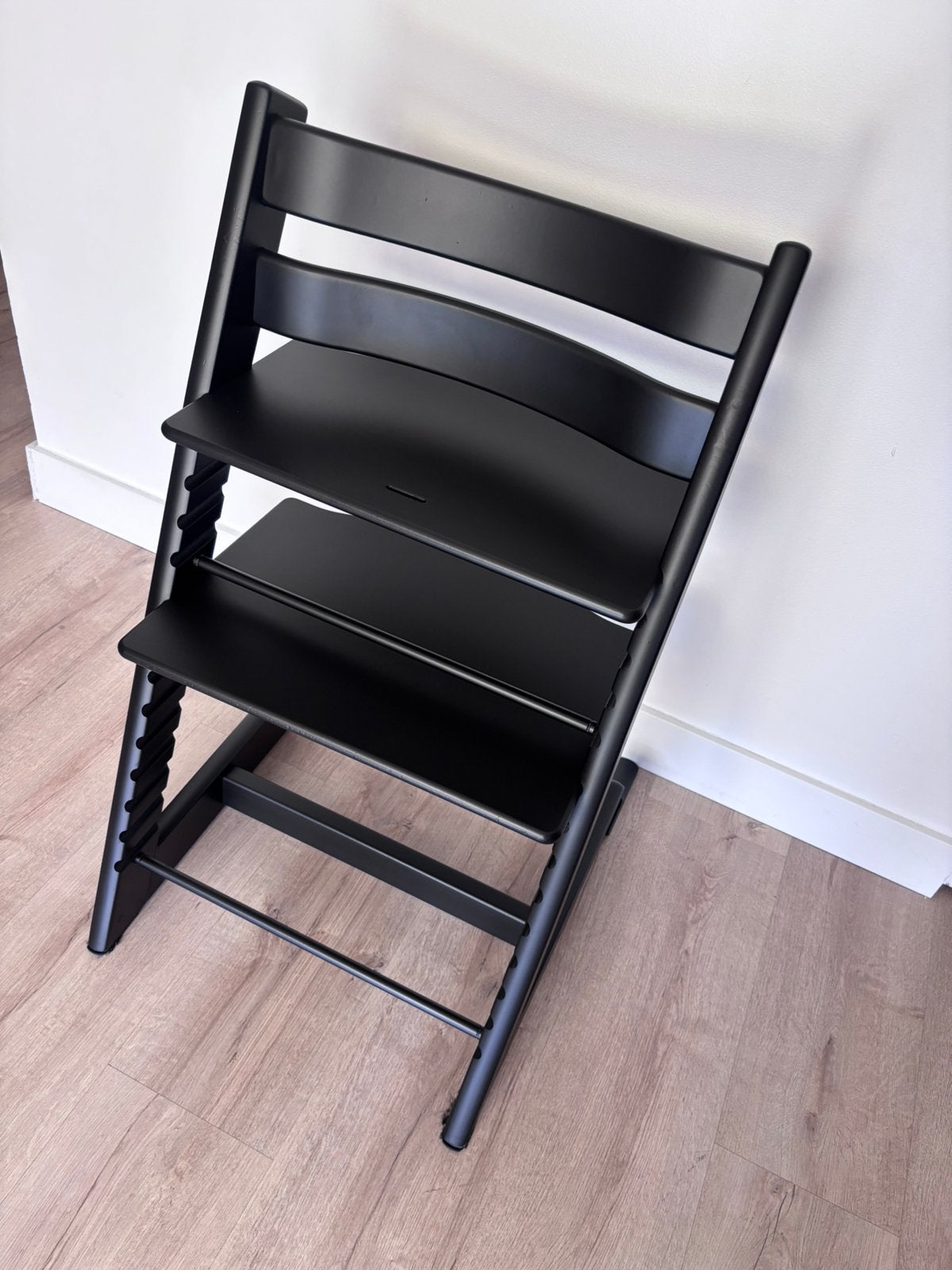 Stokke Tripp Trapp zwart nieuw model, Ophalen, Gebruikt, Meegroeistoel
