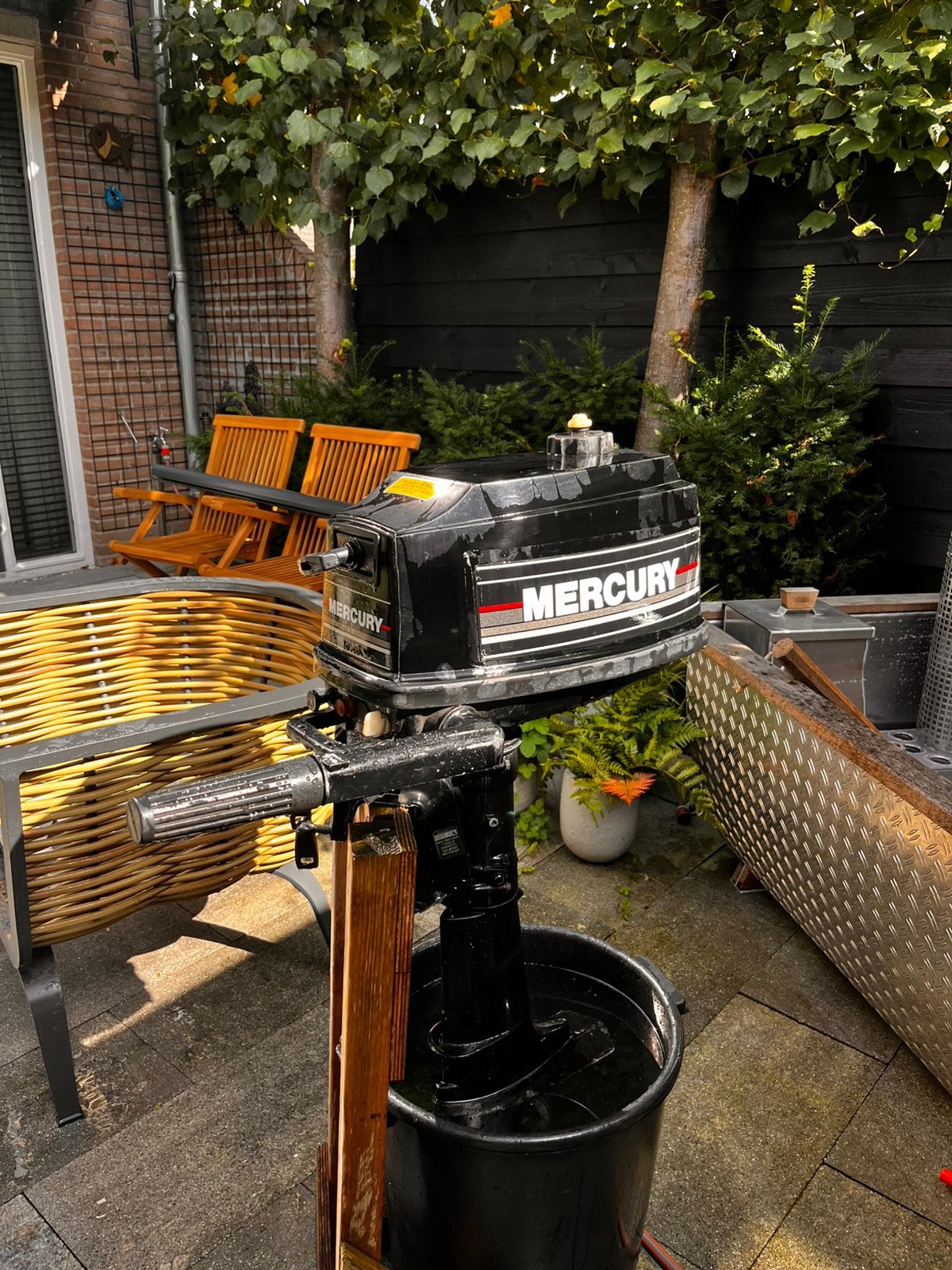 Mercury 4pk 2takt kortstaart, Watersport en Boten, Ophalen, Gebruikt, Binnenboordmotor, Minder dan 5 pk