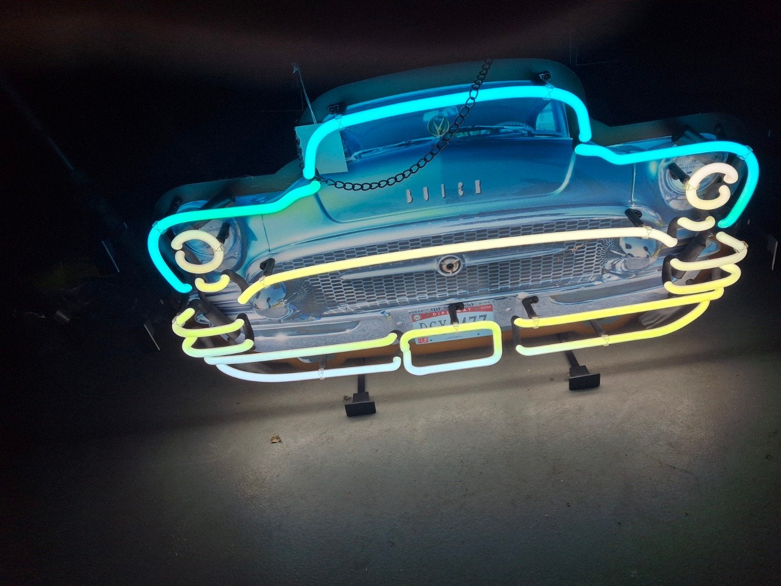 Neon light Buick, Ophalen, Vintage, Gebruikt, Meerkleurig