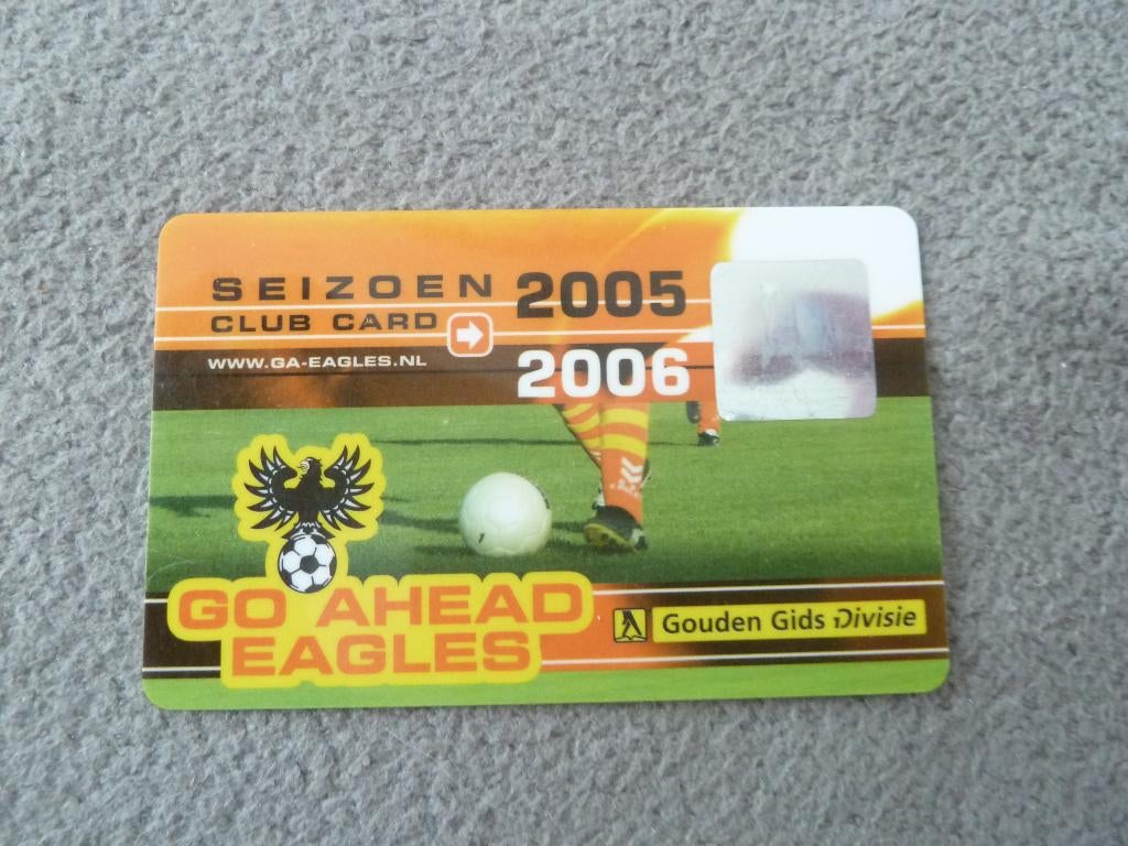 Seizoenclubcard. Go Ahead Eagles  2005/2006, Ophalen of Verzenden, Zo goed als nieuw, Overige binnenlandse clubs, Overige typen