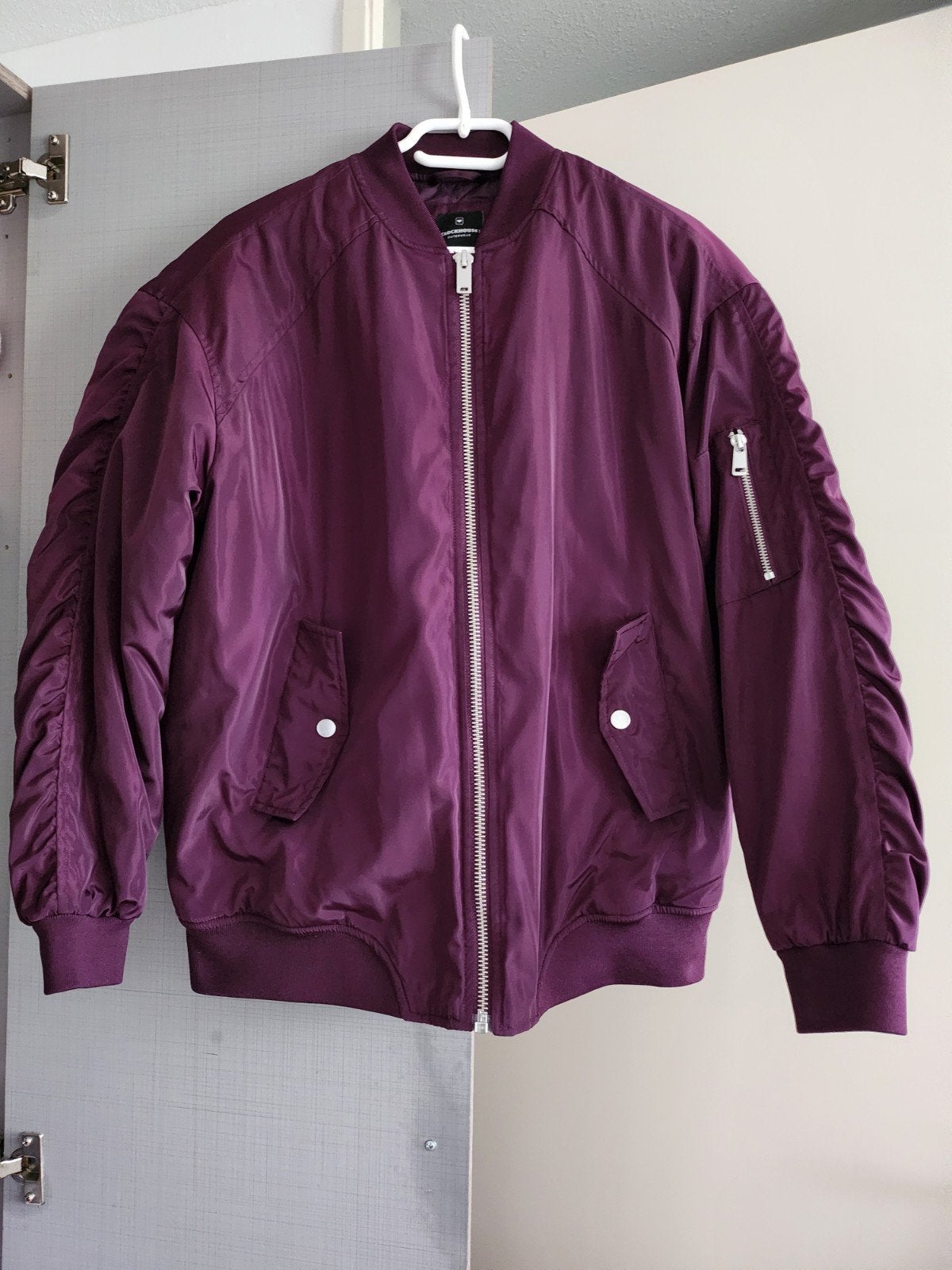 Clockhouse Paarse Bomberjack Maat 34 (XS), Verzenden, Paars, Zo goed als nieuw, Clockhouse