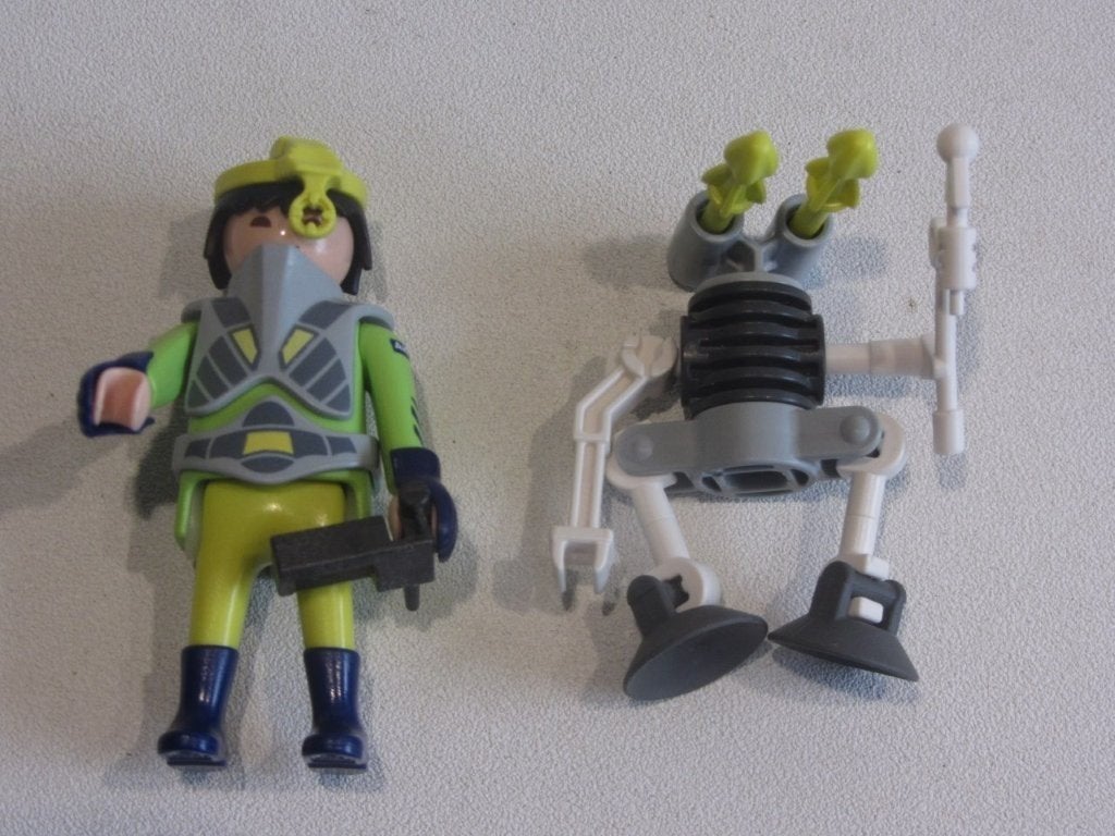 Playmobil Ruimte agent met robot – 9416 space, Kinderen en Baby's, Speelgoed | Playmobil, Ophalen, Gebruikt, Losse onderdelen