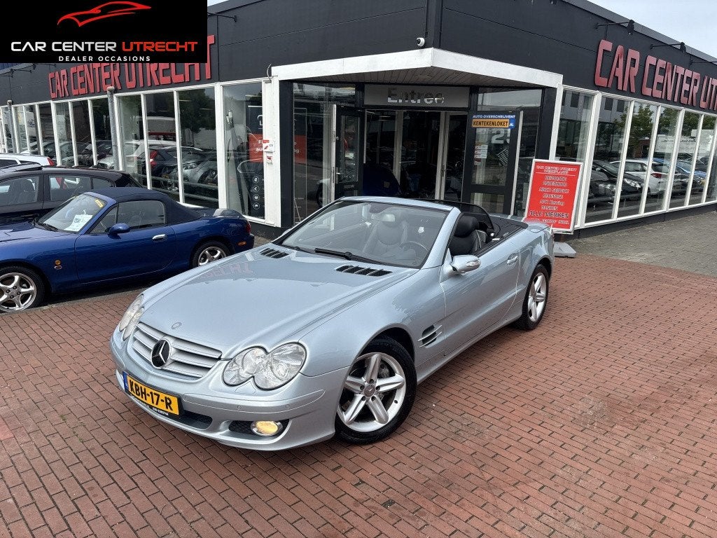 Mercedes-Benz SL-Klasse 500 pano leer keyless co navi, Auto's, Mercedes-Benz, Automaat, Gebruikt, Cabriolet, Leder