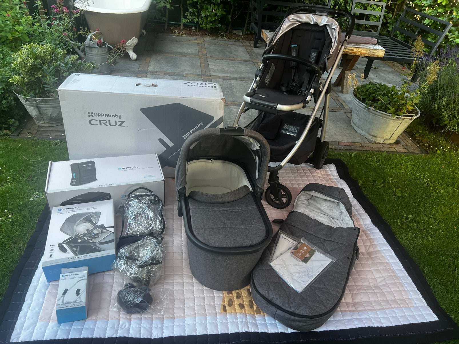 UPPAbaby Cruz met heel veel extra’s!!, Kinderen en Baby's, Gebruikt, Verstelbare duwstang, Ophalen, Kinderwagen