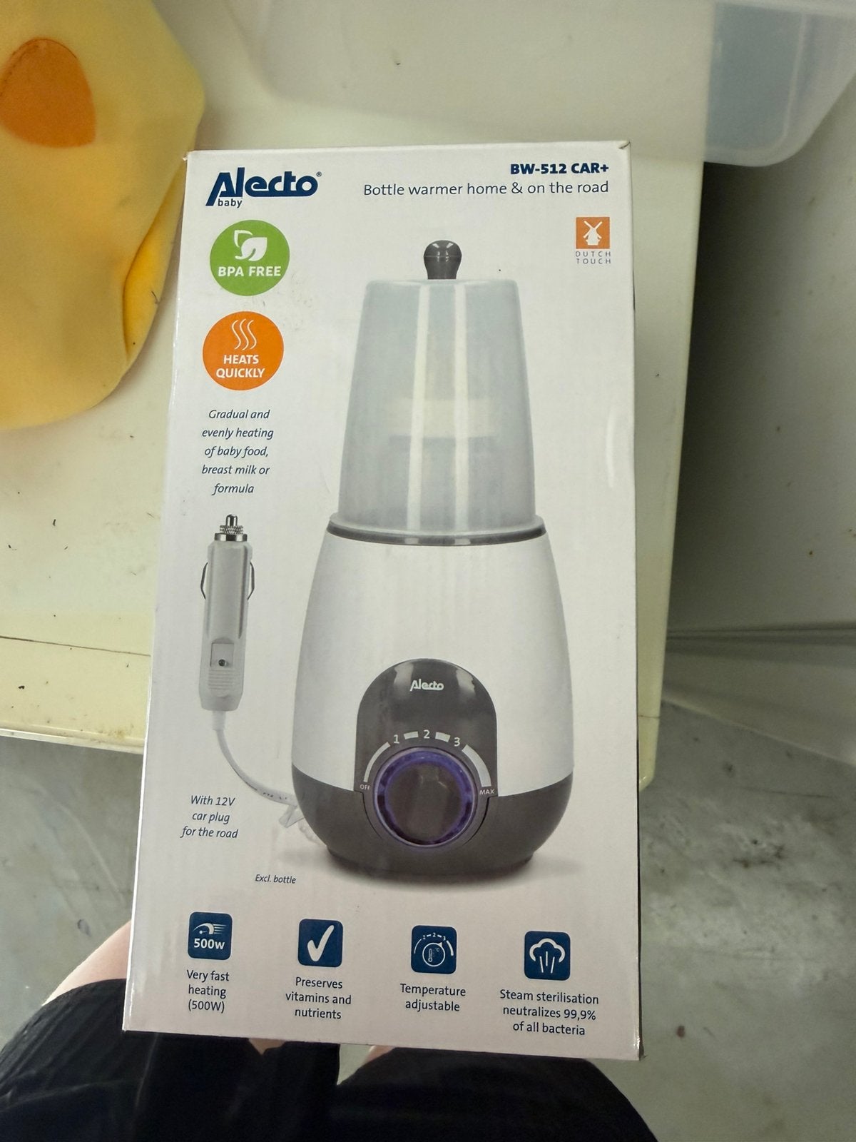 Flessenwarmer thuis en onderweg, Ophalen, Nieuw, Flessen- of potjesverwarmer, Alecto