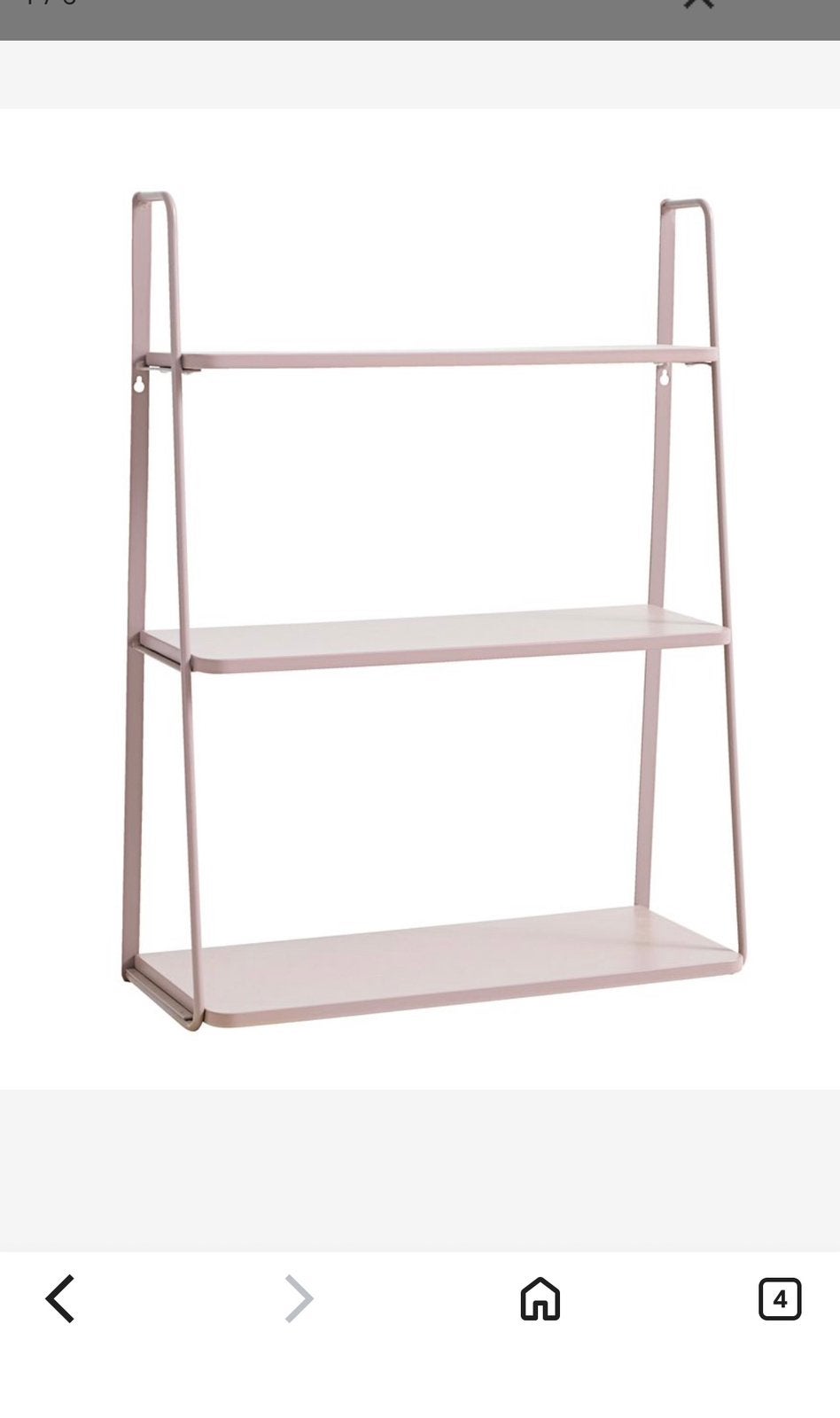 metalen wandrek met 3 planken, Ophalen