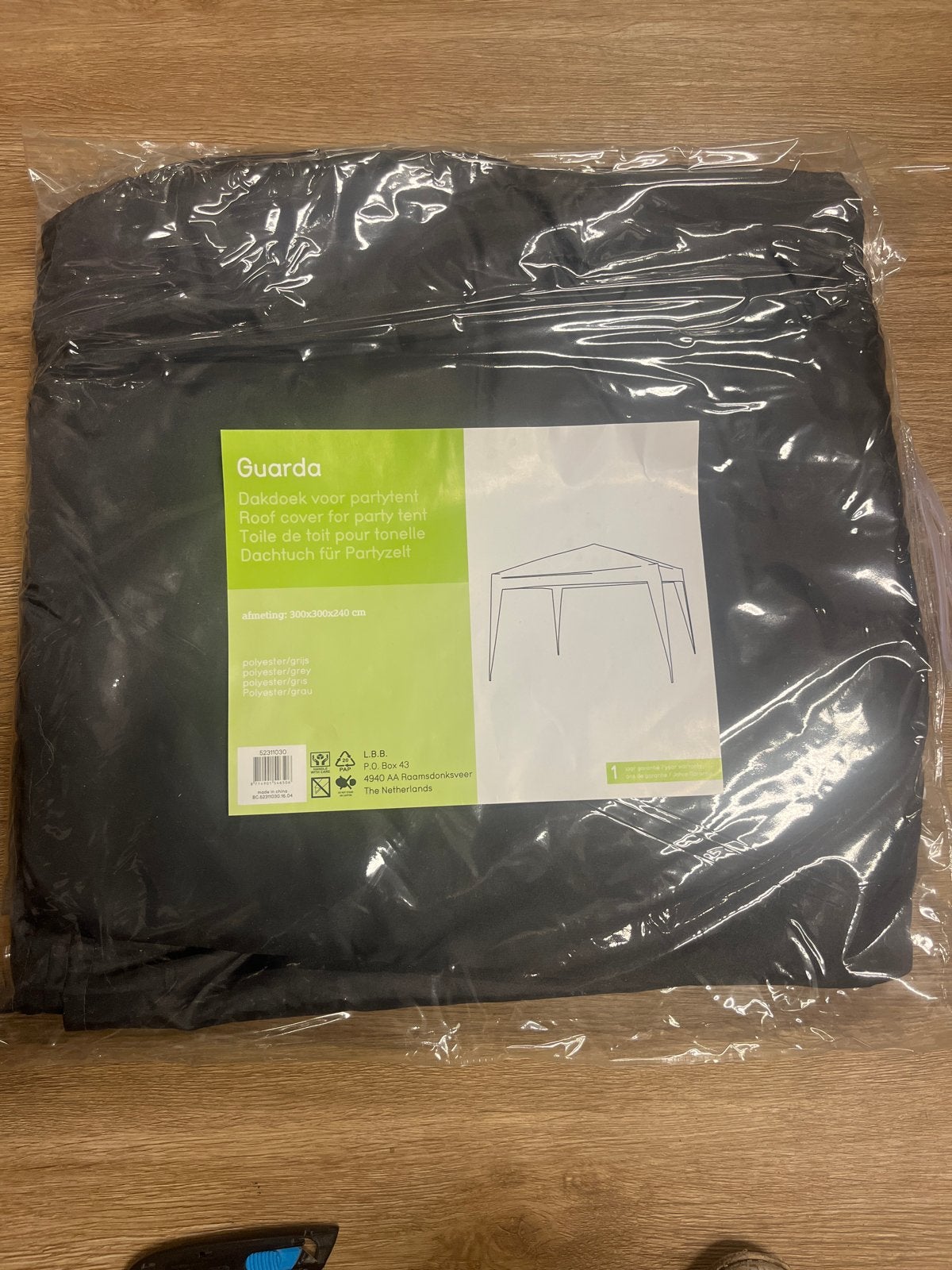 Guarda Partytent Dakdoek Antraciet 300x300x240 cm, Tuin en Terras, Partytenten, Partytent, Minder dan 4 meter, Nieuw, Opvouwbaar