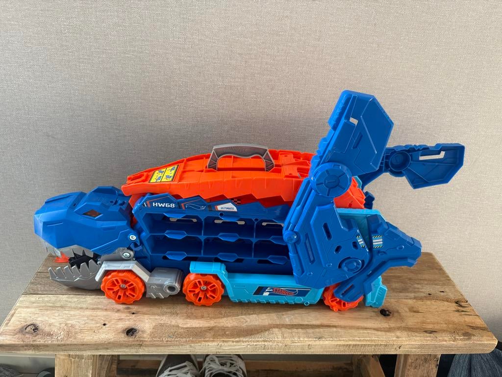 Hot Wheels City Ultieme Vrachtwagen T-Rex Transporter, Ophalen of Verzenden, Zo goed als nieuw