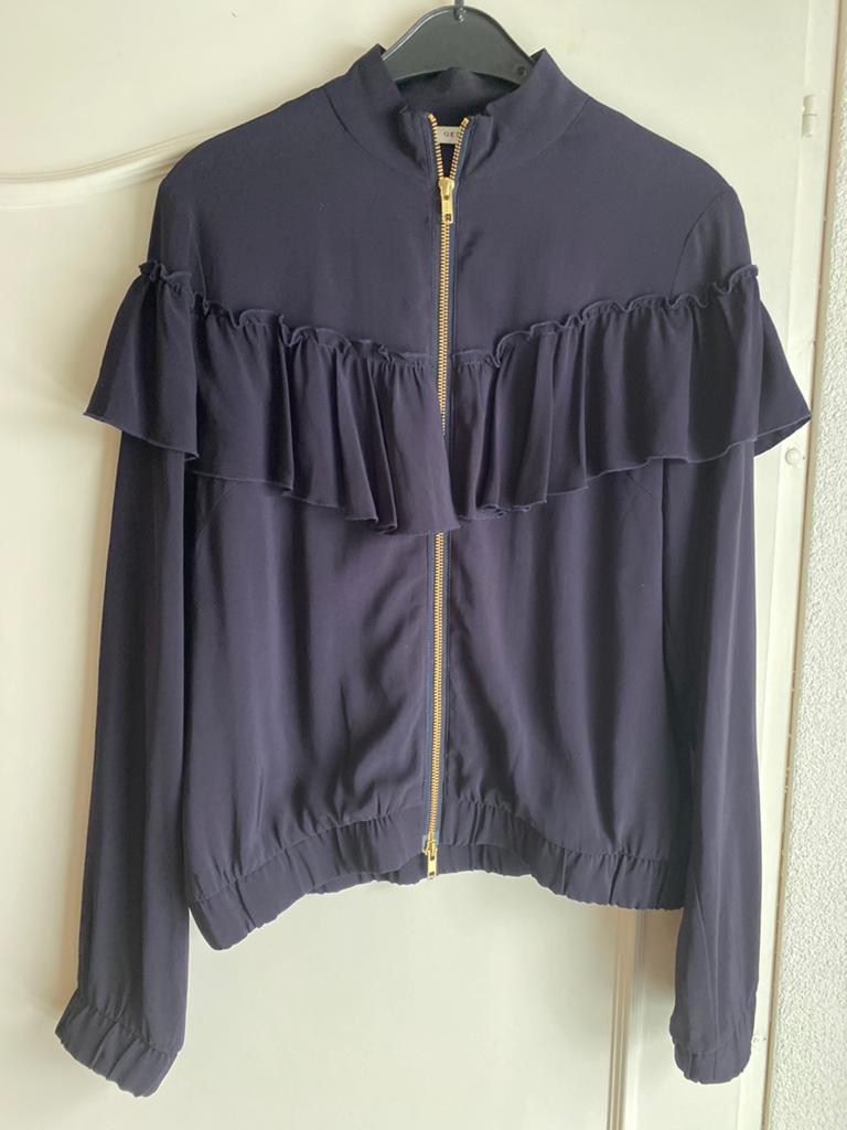 Mooi Gestuz jasje 36, Kleding | Dames, Jasjes, Kostuums en Pakken, Verzenden, Paars, Zo goed als nieuw, Jasje