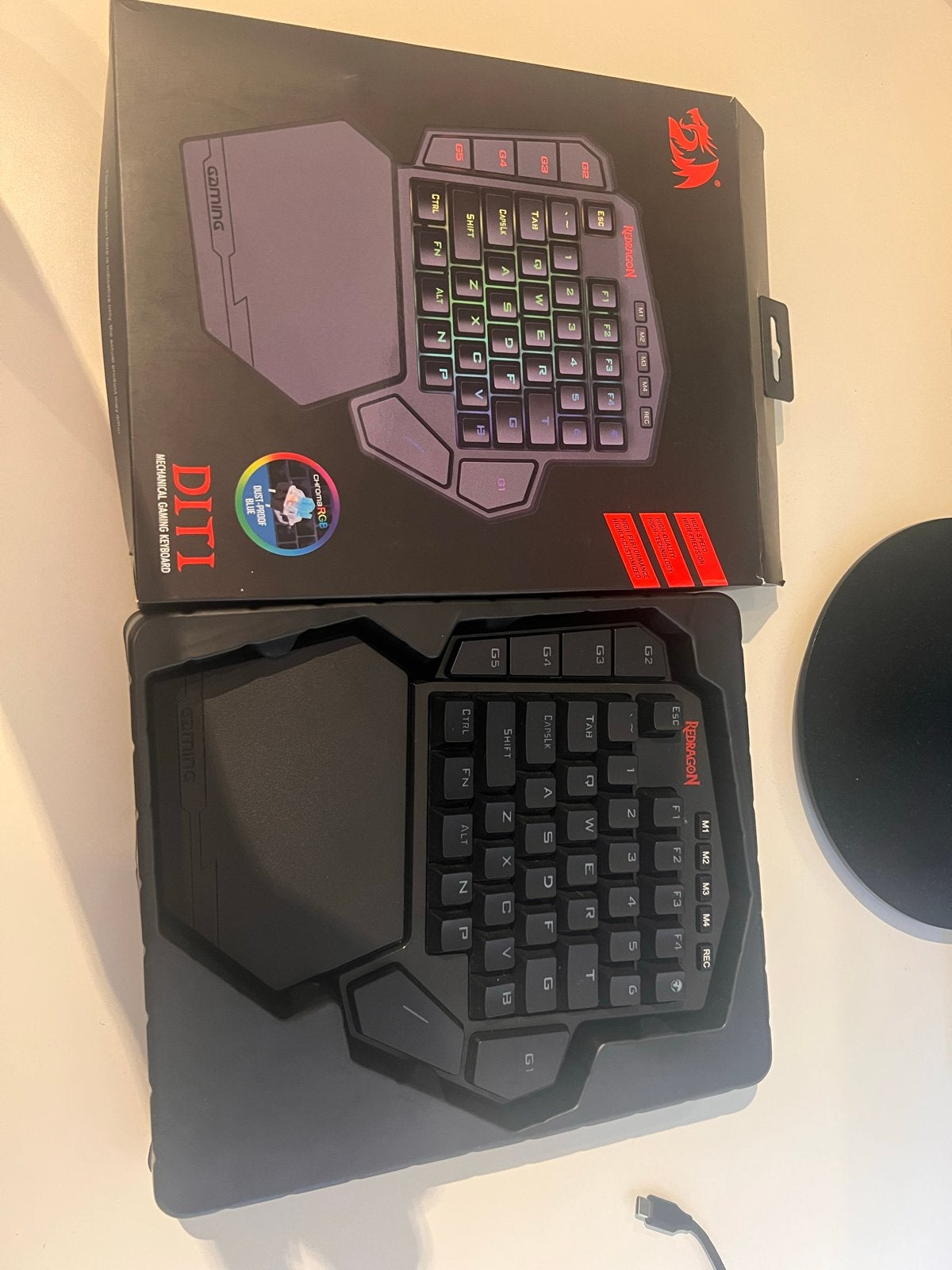 Redragon DITI K585RGB Gaming Toetsenbord, Gaming toetsenbord, Ophalen of Verzenden, Zo goed als nieuw, Qwerty