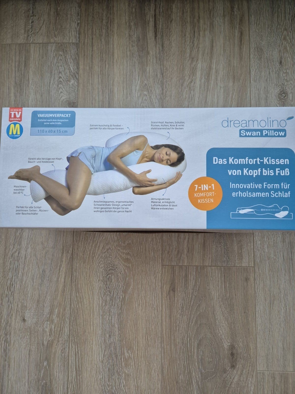 Dreamolino zijslaap kussen, Huis en Inrichting, Slaapkamer | Beddengoed, Eenpersoons, Wit, Nieuw, Ophalen of Verzenden