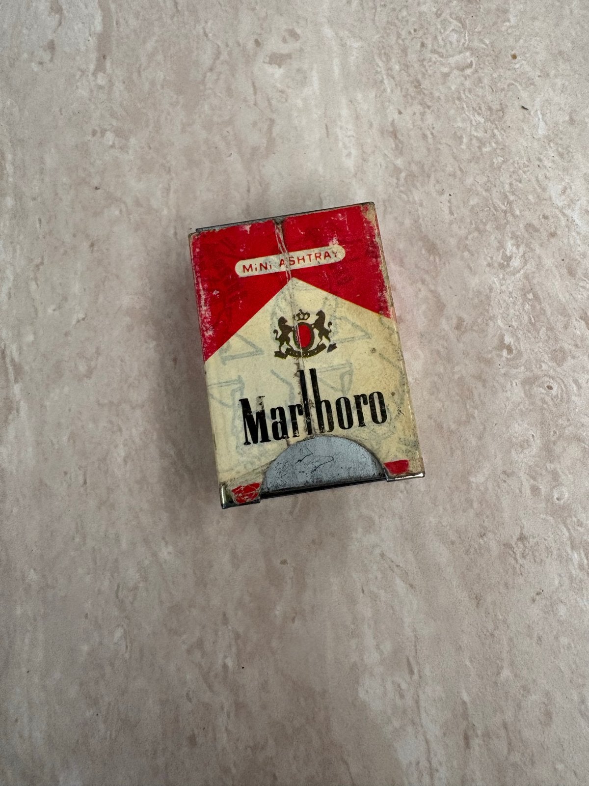 Vintage Marlboro Mini Asbak (Hongkong) Jaren '70, Ophalen of Verzenden, Gebruikt, Asbak