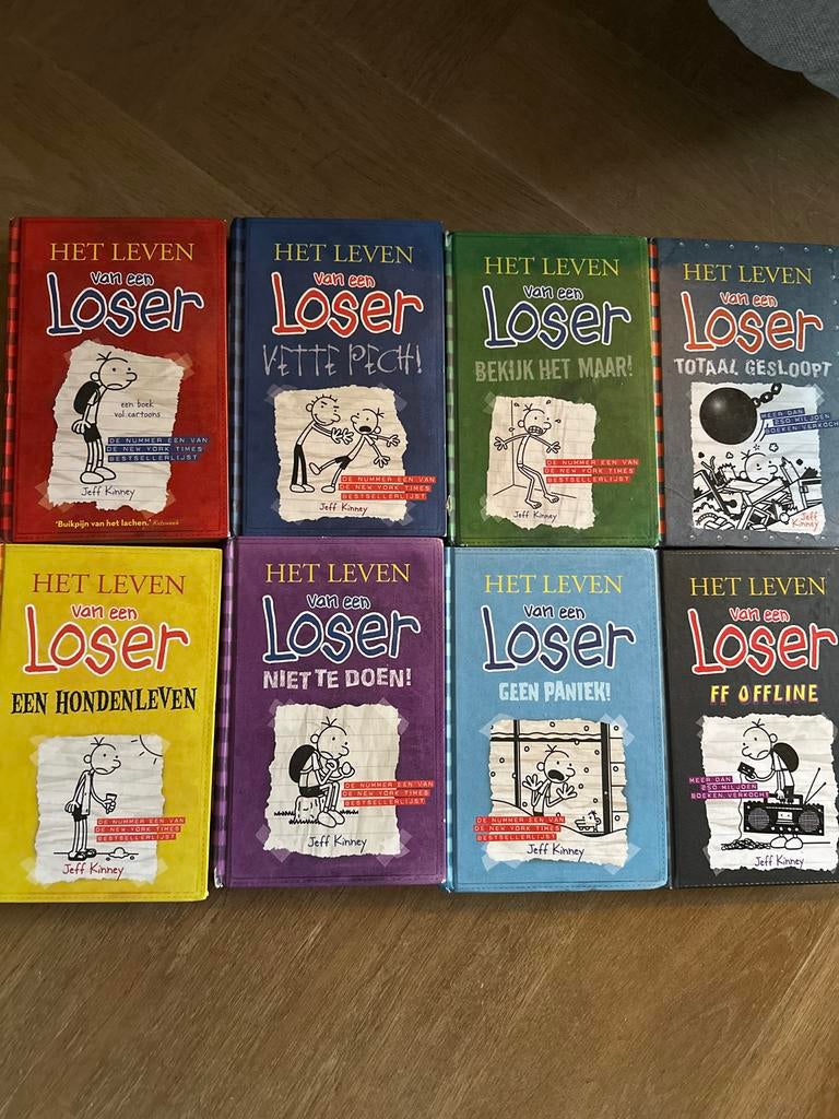 Het Leven van een Loser - Boekenserie (8 delen), Boeken, Kinderboeken | Jeugd | onder 10 jaar, Gelezen, Fictie algemeen, Ophalen