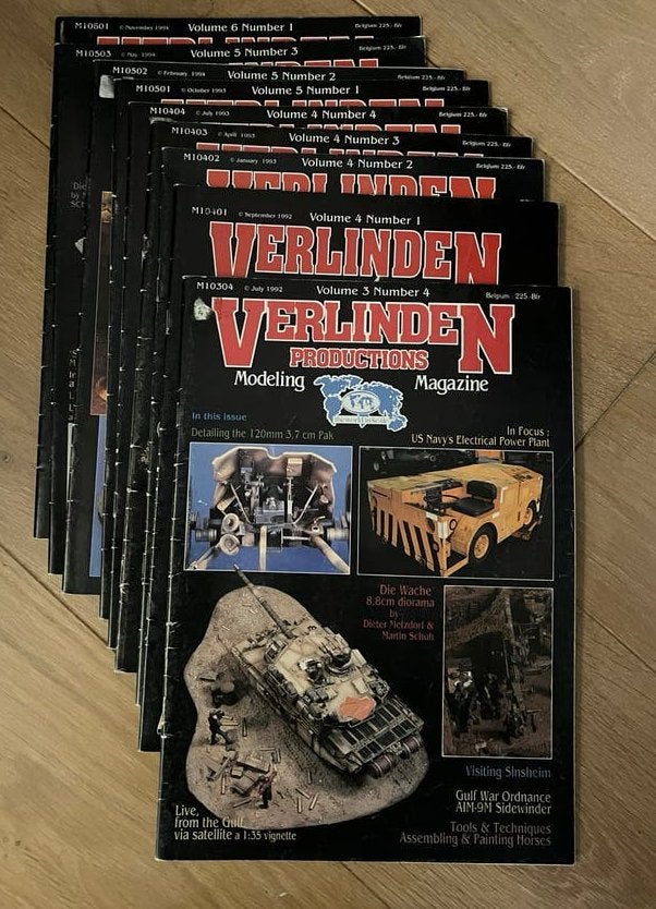 Verlinden Magazine - Modelbouw tijdschrift (9stuks), Ophalen of Verzenden, Zo goed als nieuw