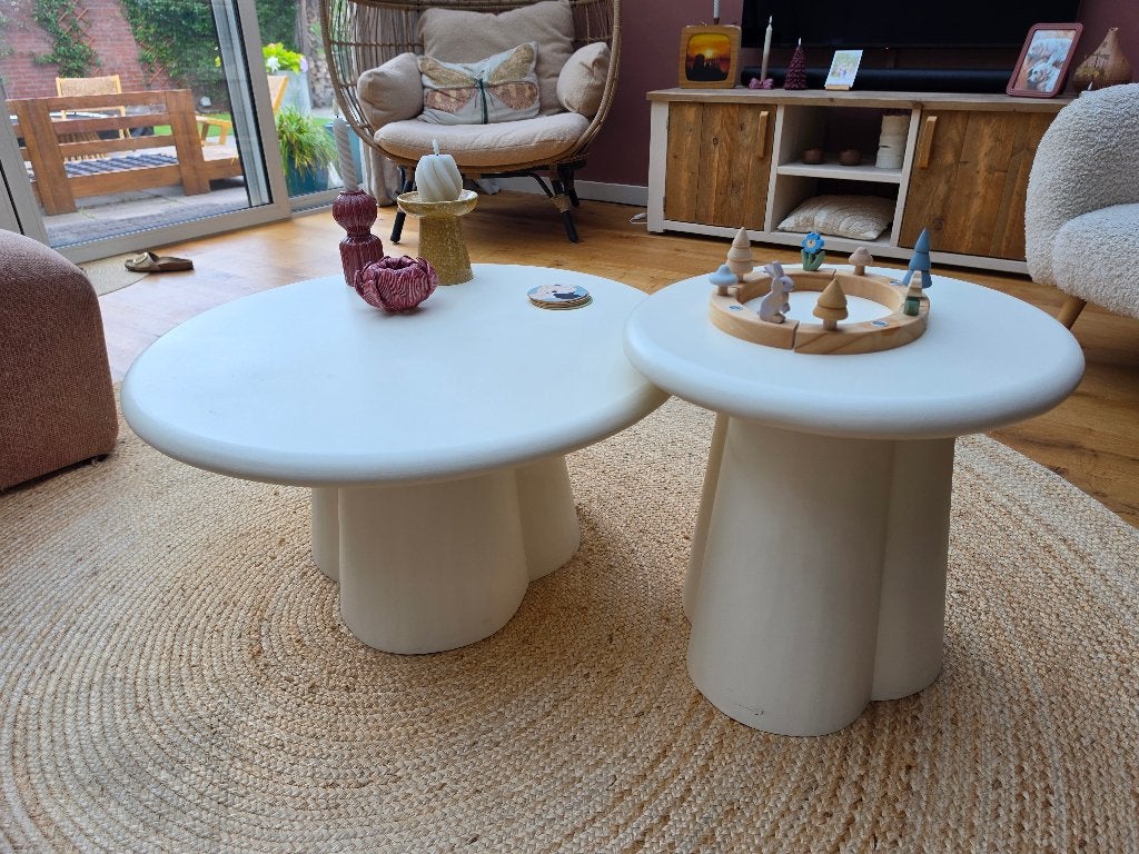 Salontafels japandi, Huis en Inrichting, Ophalen, 50 tot 100 cm, Rond, 50 tot 100 cm