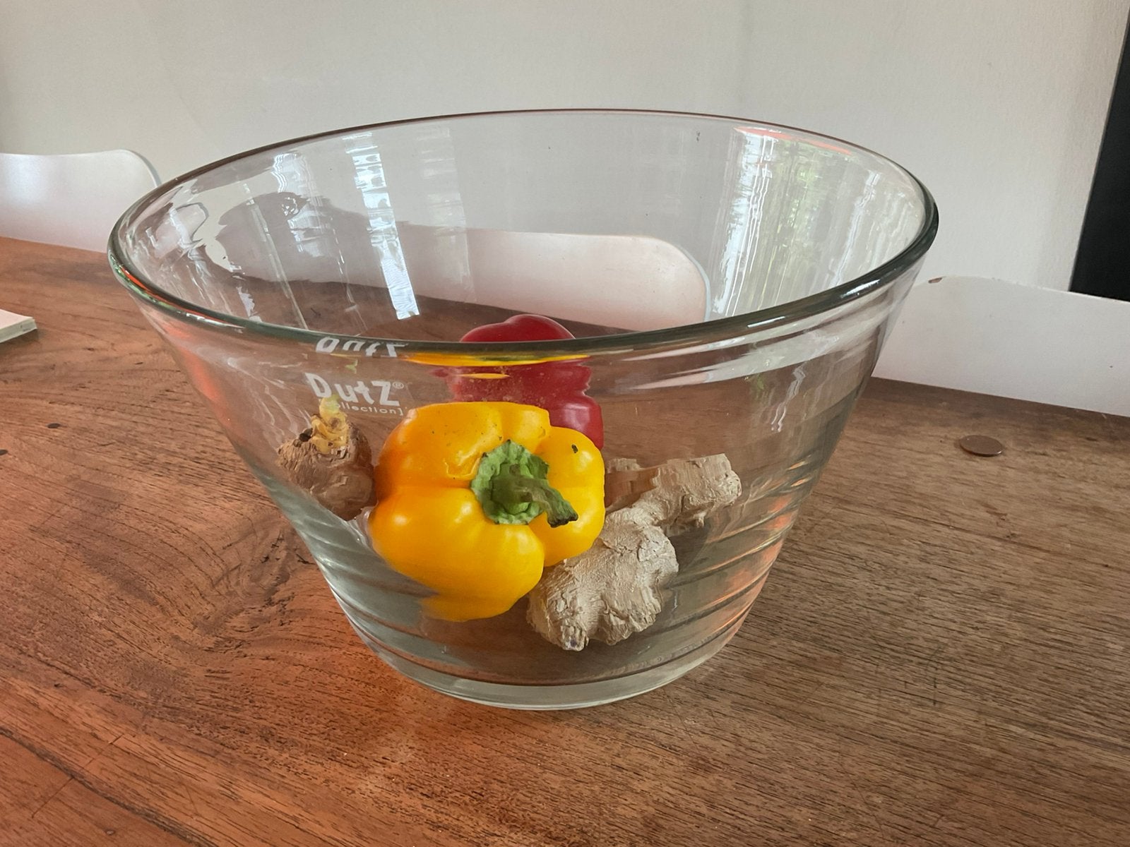 Schaal van DUTZ, Ophalen of Verzenden, Zo goed als nieuw, Rond, Glas