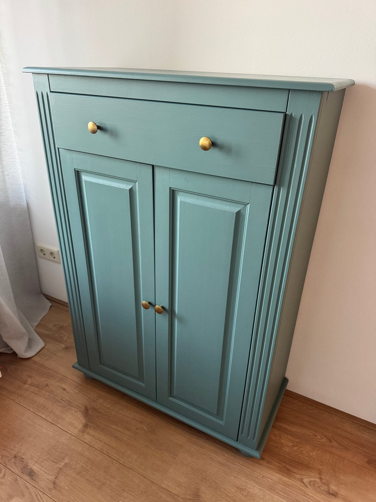 Prachtige meidenkast in Faded Teal (Flexa), Ophalen, 100 tot 150 cm, 50 tot 100 cm, 25 tot 50 cm