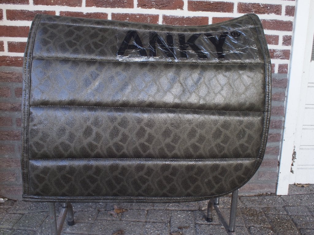 Anky Dressage saddlepad Donkergroen Slangenprint Full, Full (L), Dressuurdekje, Nieuw, Ophalen of Verzenden