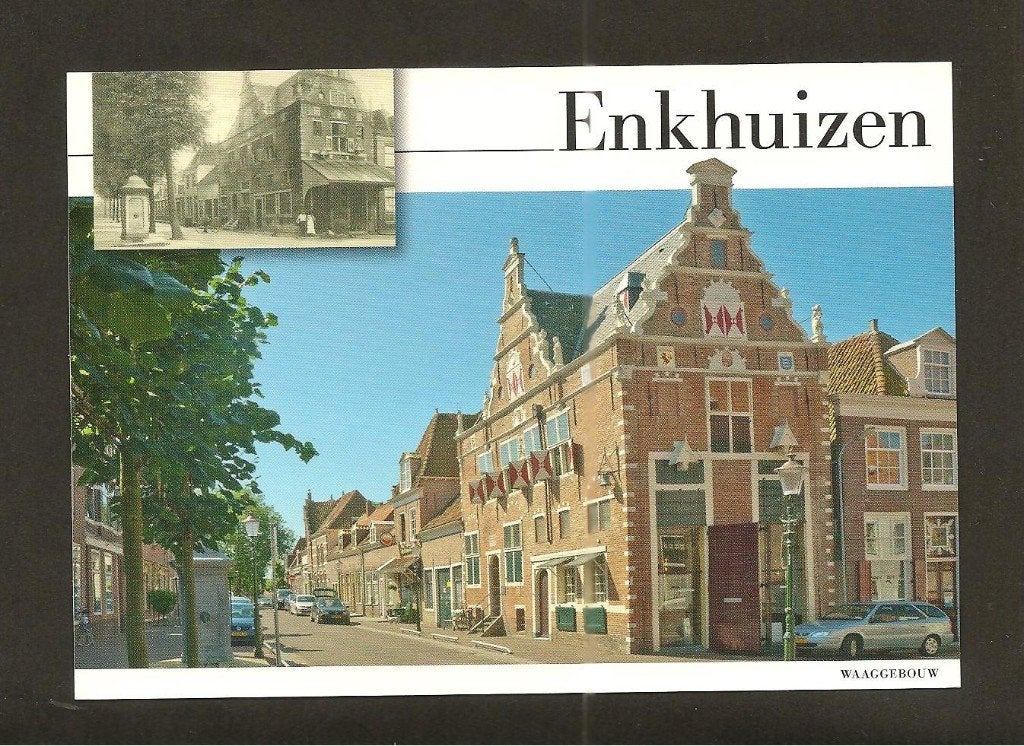 Geïllustreerde briefkaart Mooi Ned. Enkhuizen. Waaggebouw., Postzegels en Munten, Brieven en Enveloppen | Nederland, Ophalen of Verzenden