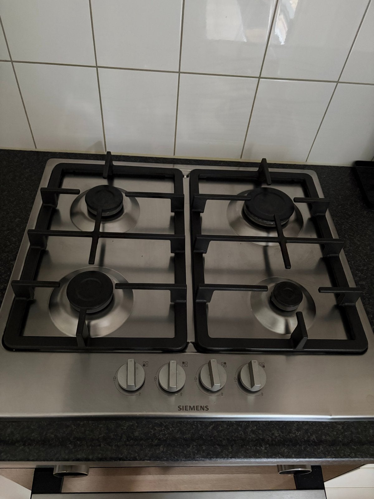 Siemens EG6B5PB90N Inbouw Kookplaat - 4 Pits Gas, Ophalen, Gebruikt, Minder dan 85 cm, 4 kookzones