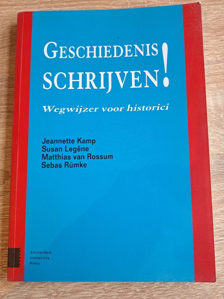 Geschiedenis schrijven! Wegwijzer voor historici, Diverse auteurs, Ophalen of Verzenden, Alpha, WO