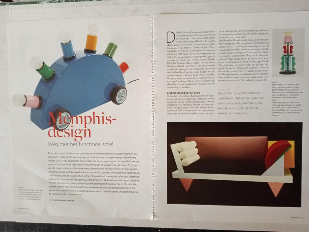 Memphis Design artikel, Ophalen of Verzenden, Tijdschrift