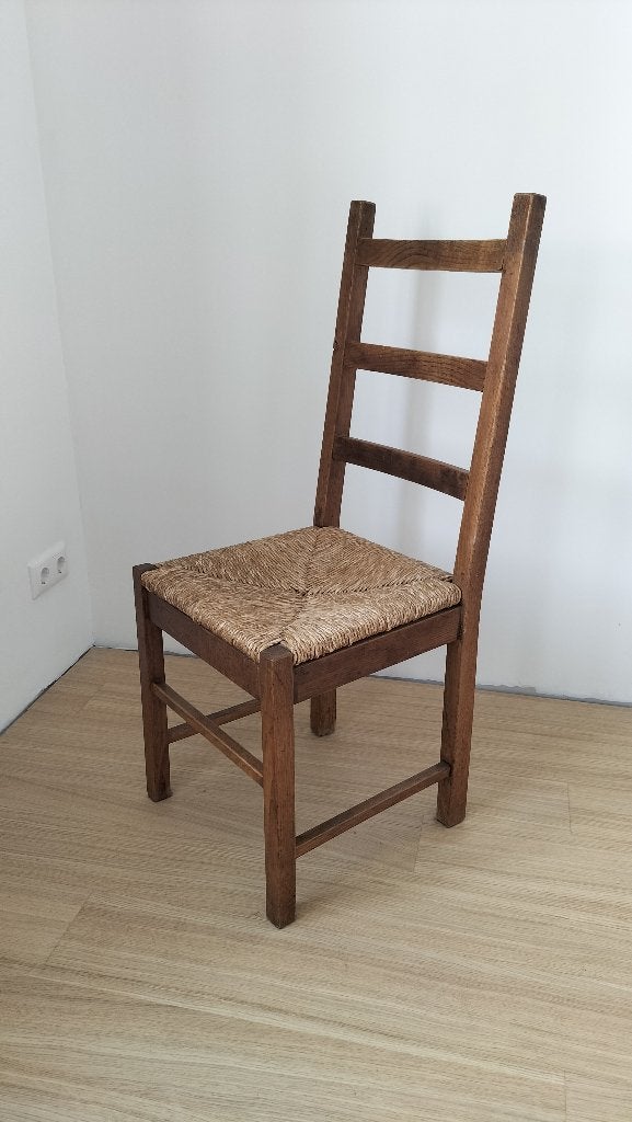 Massief houten eettafel stoelen, Ophalen, Gebruikt, Bruin, Eerlijk, degelijk