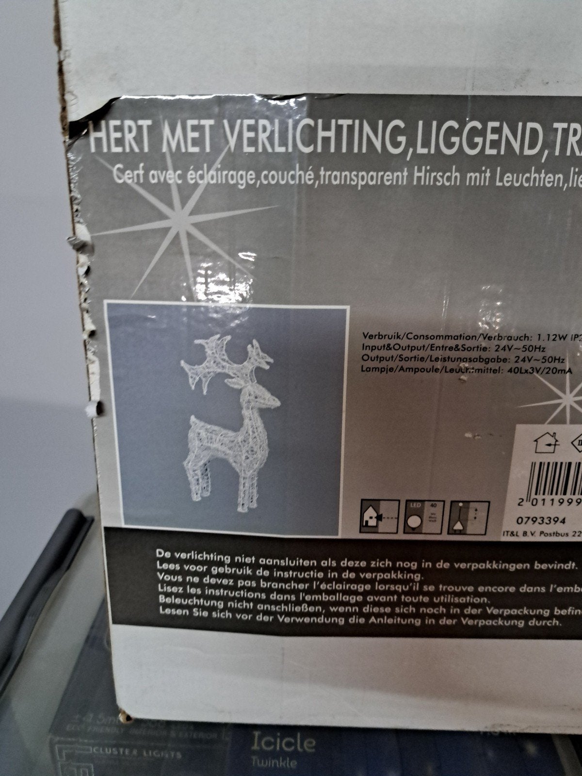 Hert met verlichting, Diversen, Kerst, Ophalen of Verzenden