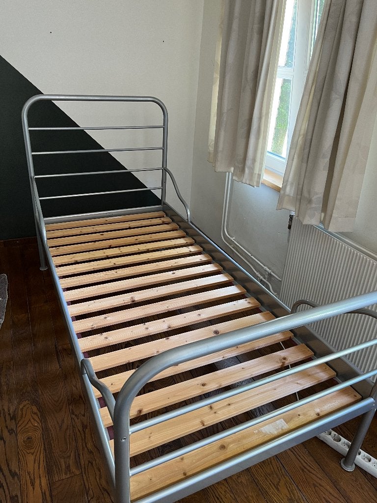Eenpersoonsbed, Ophalen, Gebruikt, 90 cm, Eenpersoons