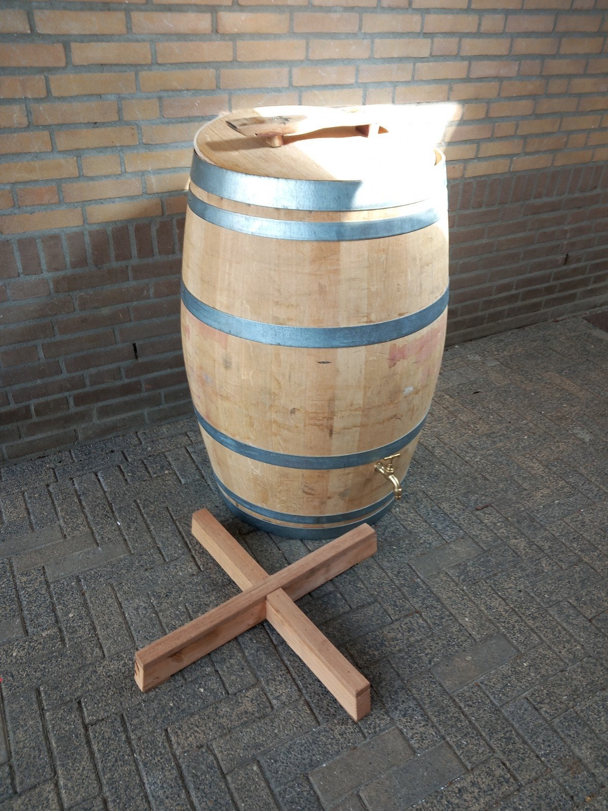 Regentonnen statafels bloembakken, Tuin en Terras, 150 liter of meer, Ophalen, Hout